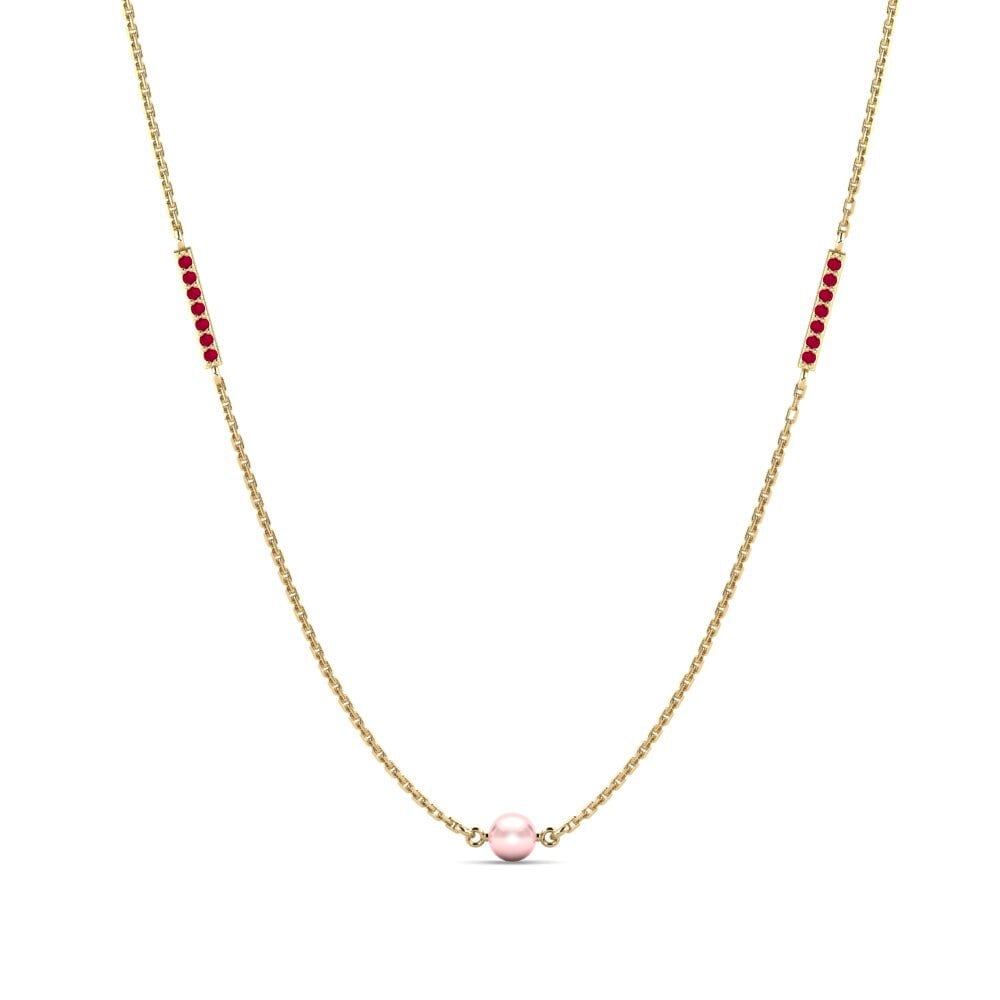 Ruby Women's Necklace Serrati