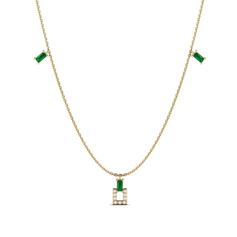 Green Zirconia Women's Necklace Sligachan