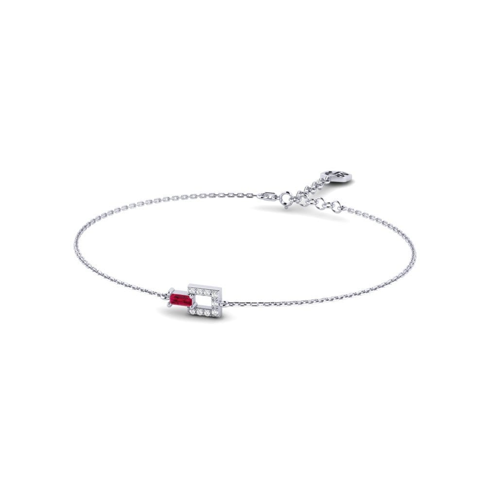 950 Palladium Ruby Women's Bracelet Stornoway