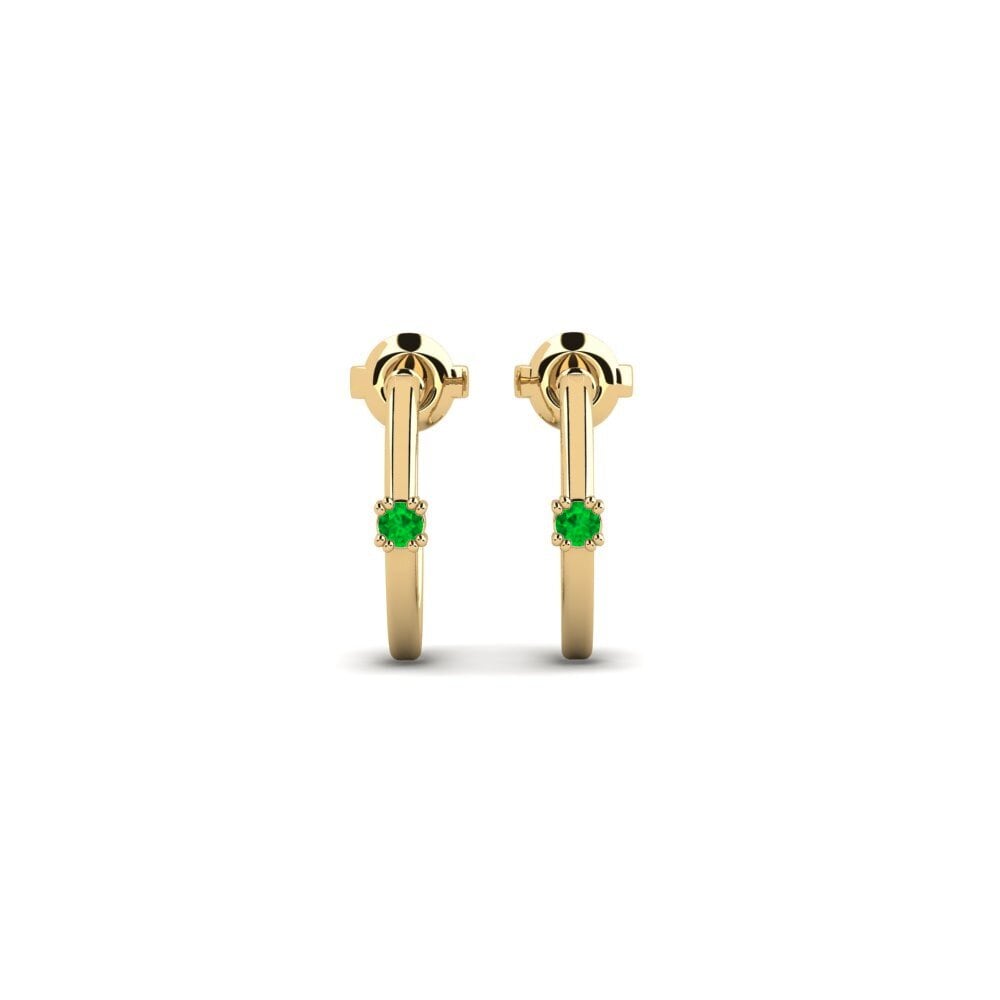 Szmaragd Kolczyk damski Ayr