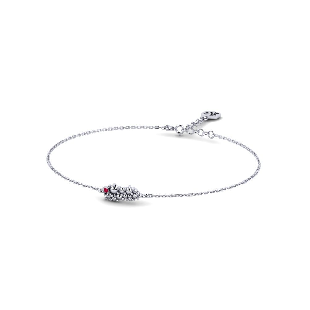 950 Palladium Ruby Women's Bracelet Blumea