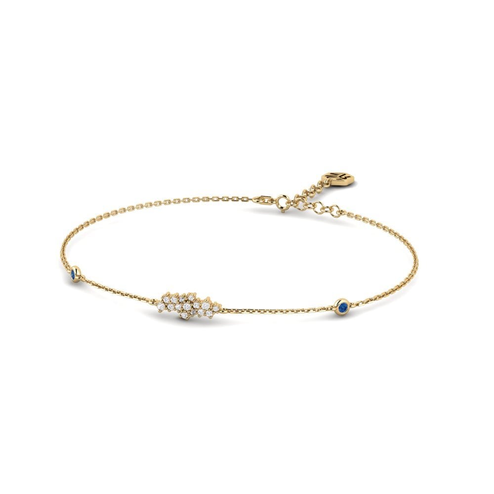 Circonita Azul Oscuro Pulsera de Mujer Delame