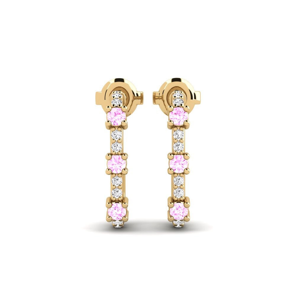 Pink Sapphire Women's Earring Ellesmere
