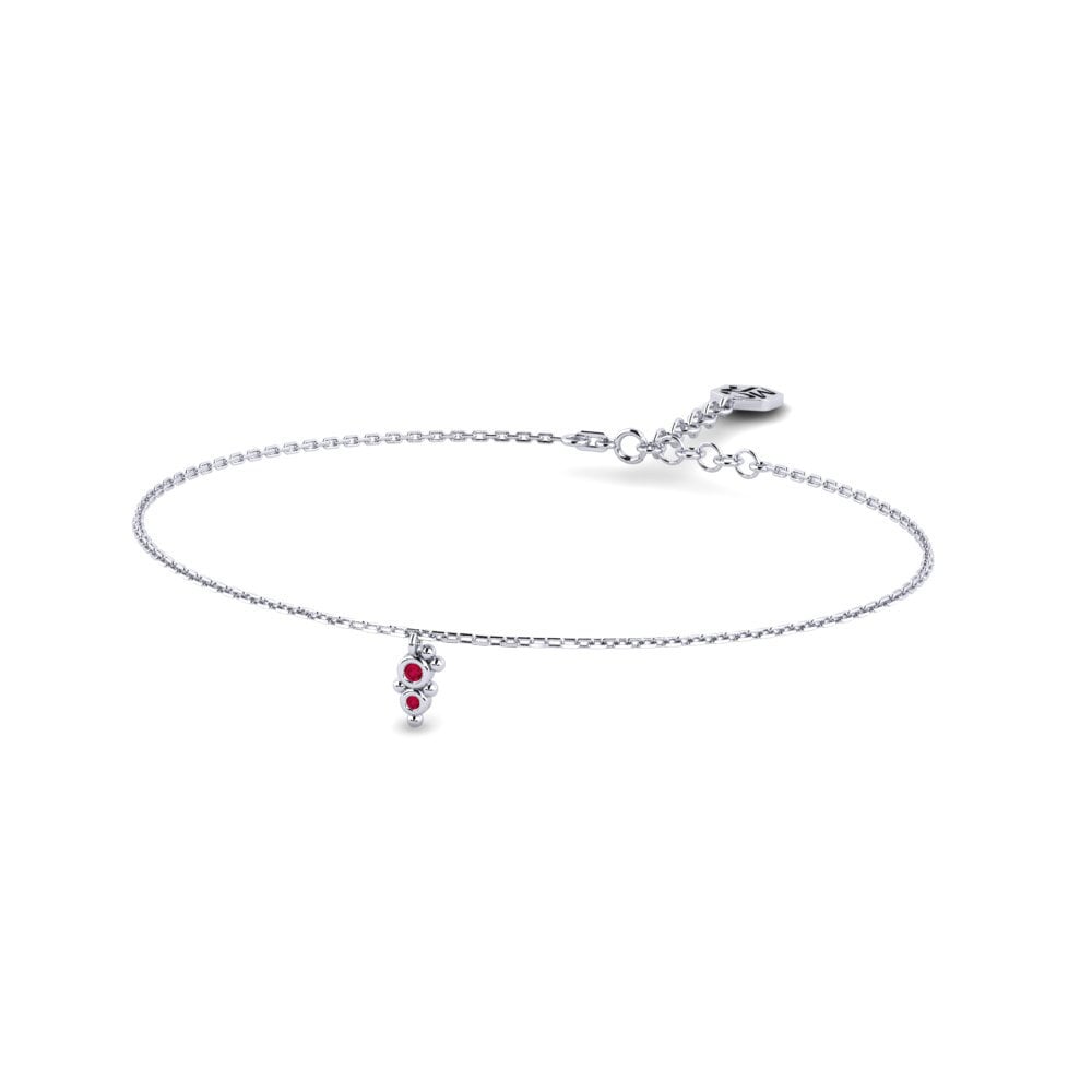 950 Palladium Ruby Women's Bracelet Garra