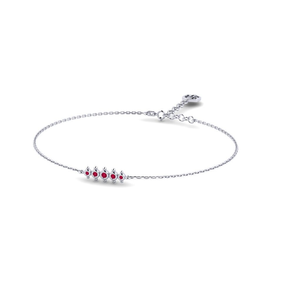 950 Palladium Ruby Women's Bracelet Germi