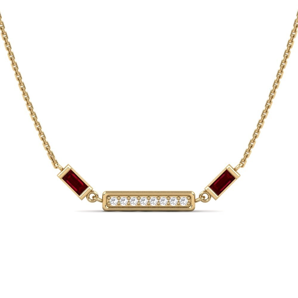 Red Zirconia Women's Necklace Jarapazan