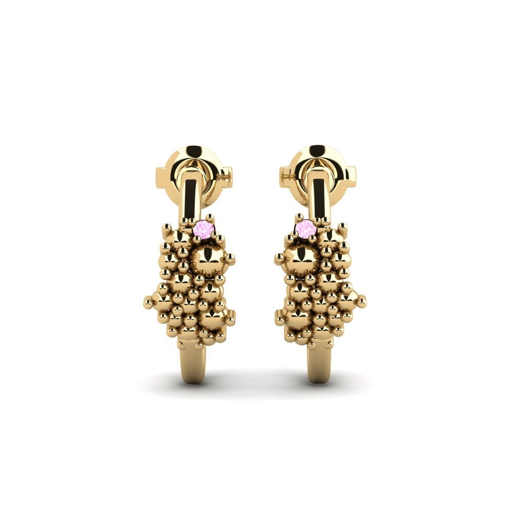 Pink Sapphire Women's Earring Tulivena
