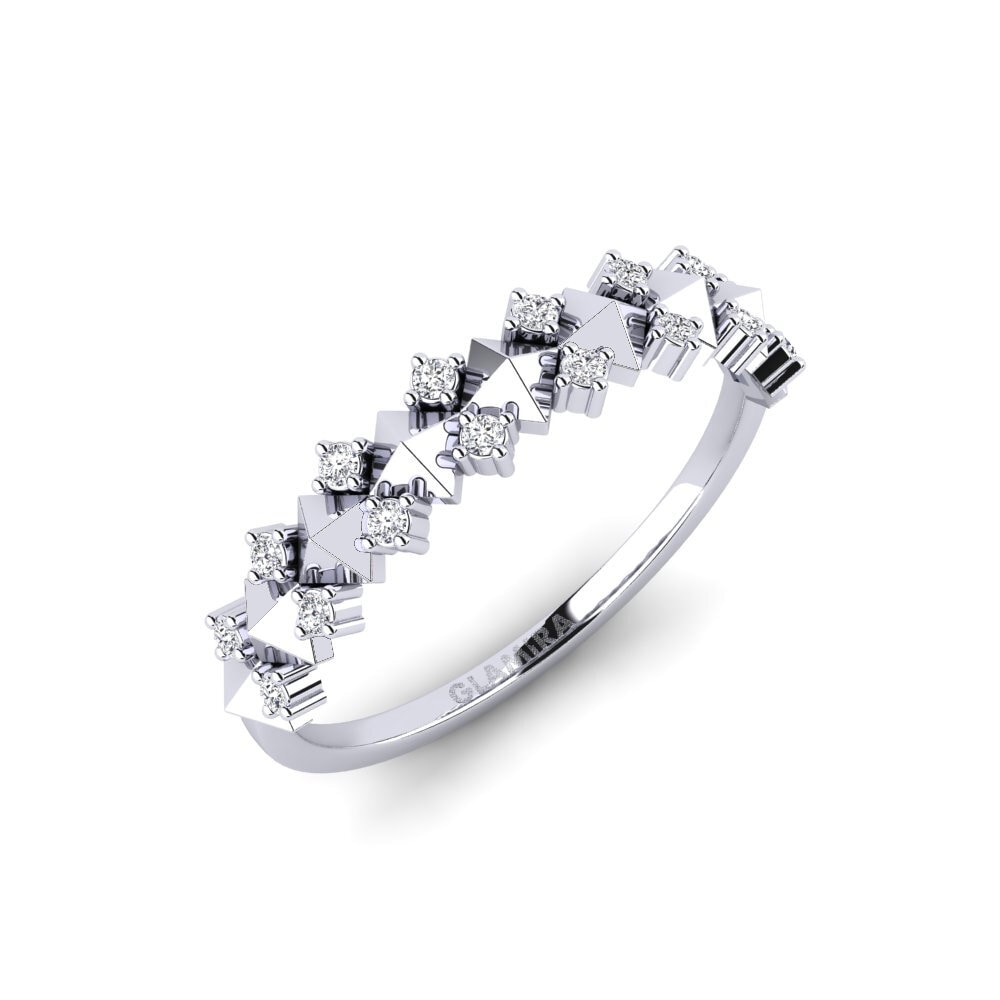 14ct White Gold Diamond Ring Minis