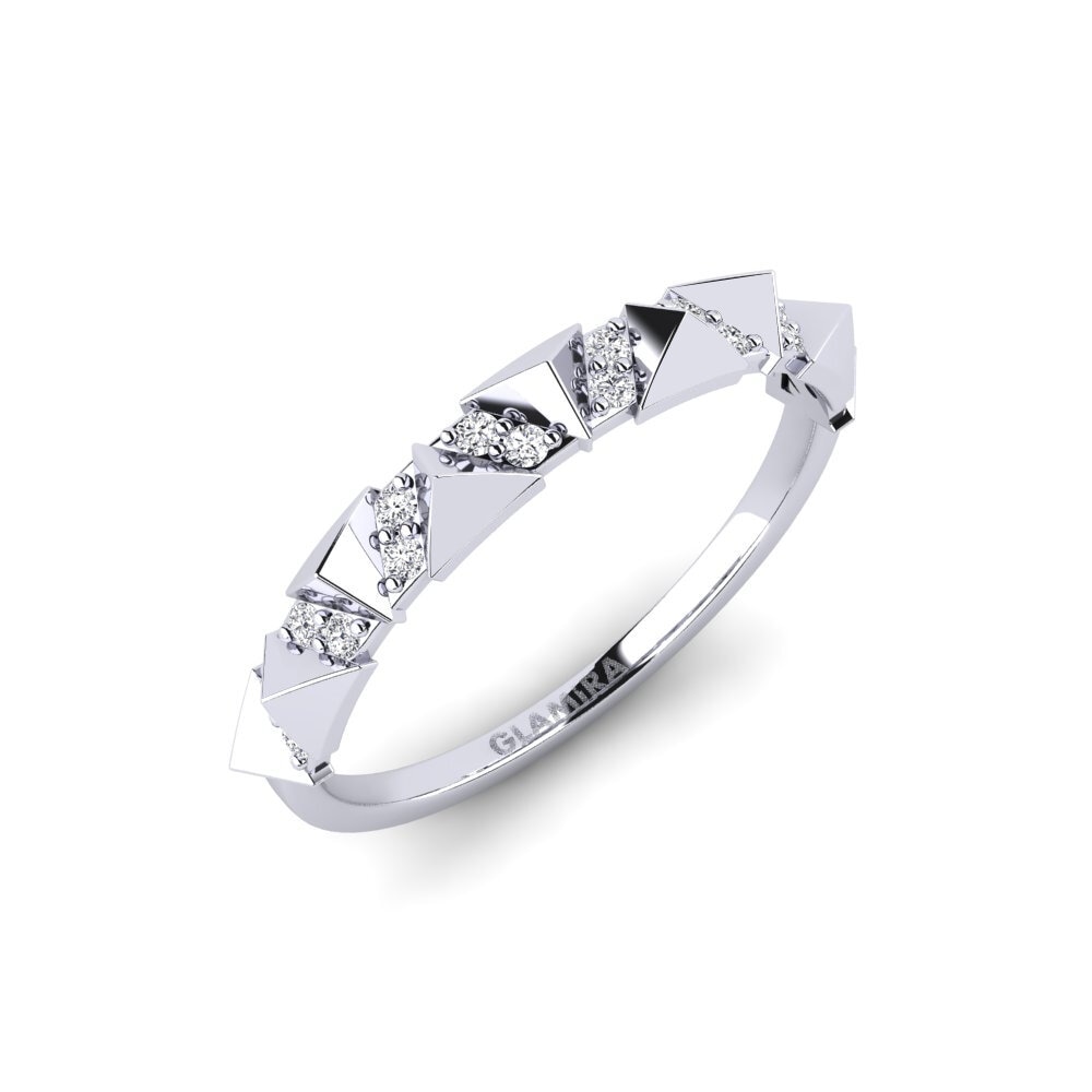 14ct White Gold Diamond Ring Nemmen