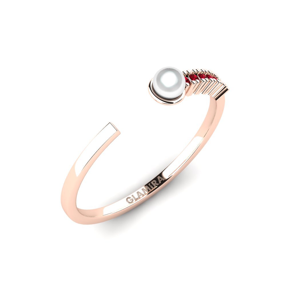 Rotgold 375 Roter Zirkonia Ring Pageantry