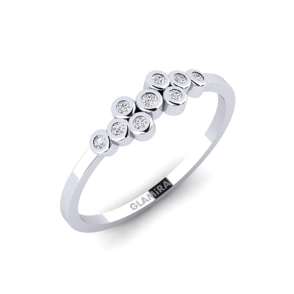 14ct White Gold Diamond Ring Perestu