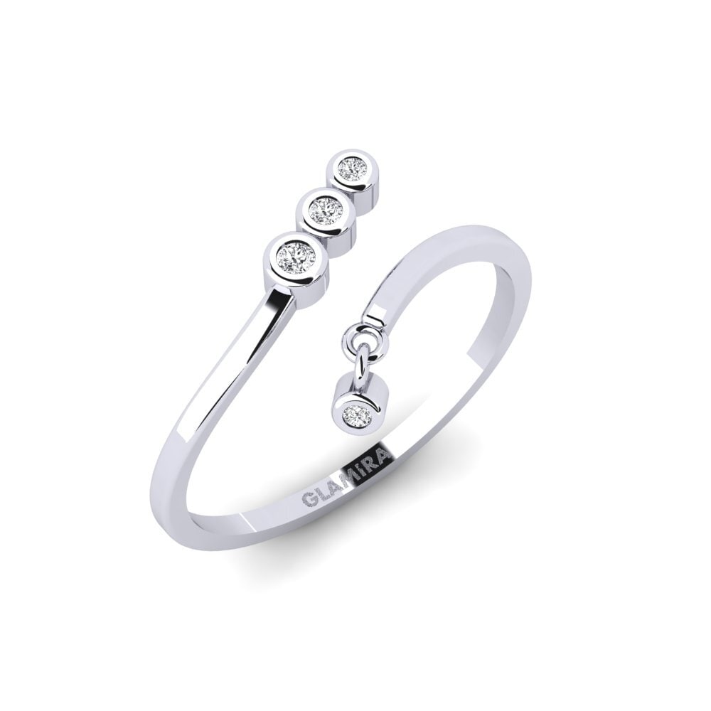 14ct White Gold Diamond Ring Pertev