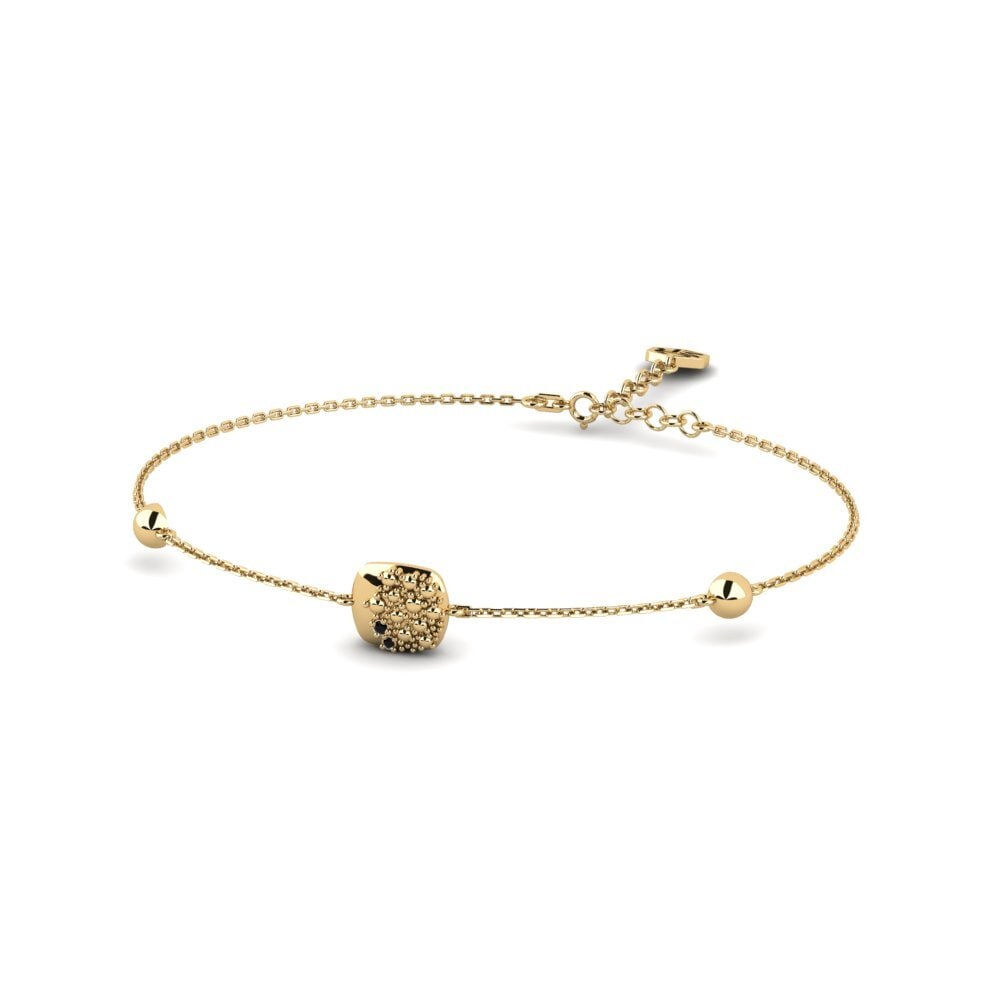เพชรสีดำ Women's สร้อยข้อมือ Petalune