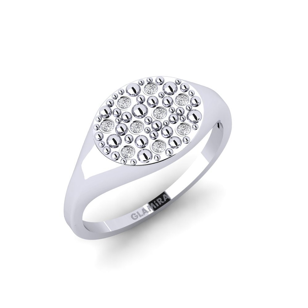 14ct White Gold Diamond Ring Puyan