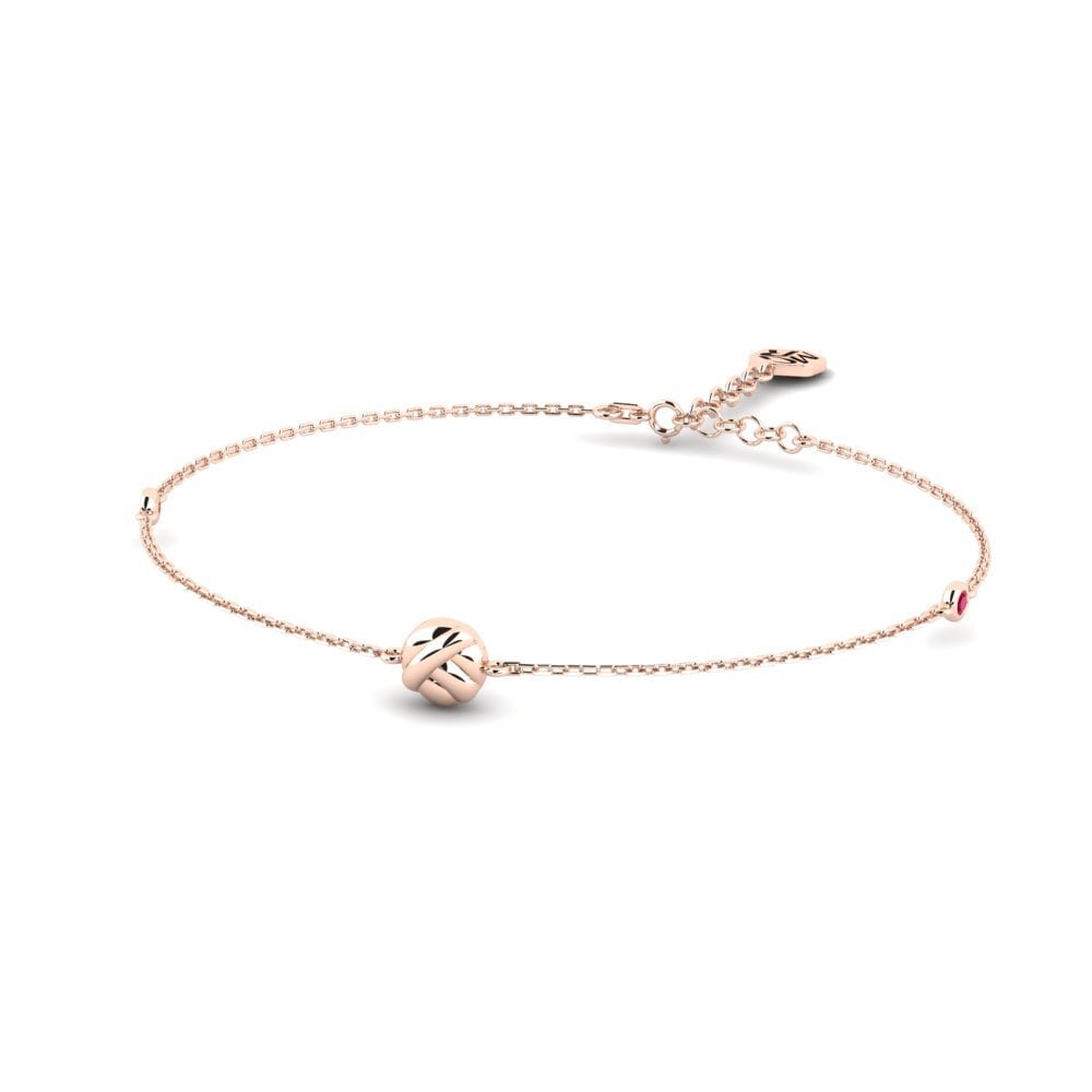 14ct Rose Gold Ruby Women's Bracelet Elaris