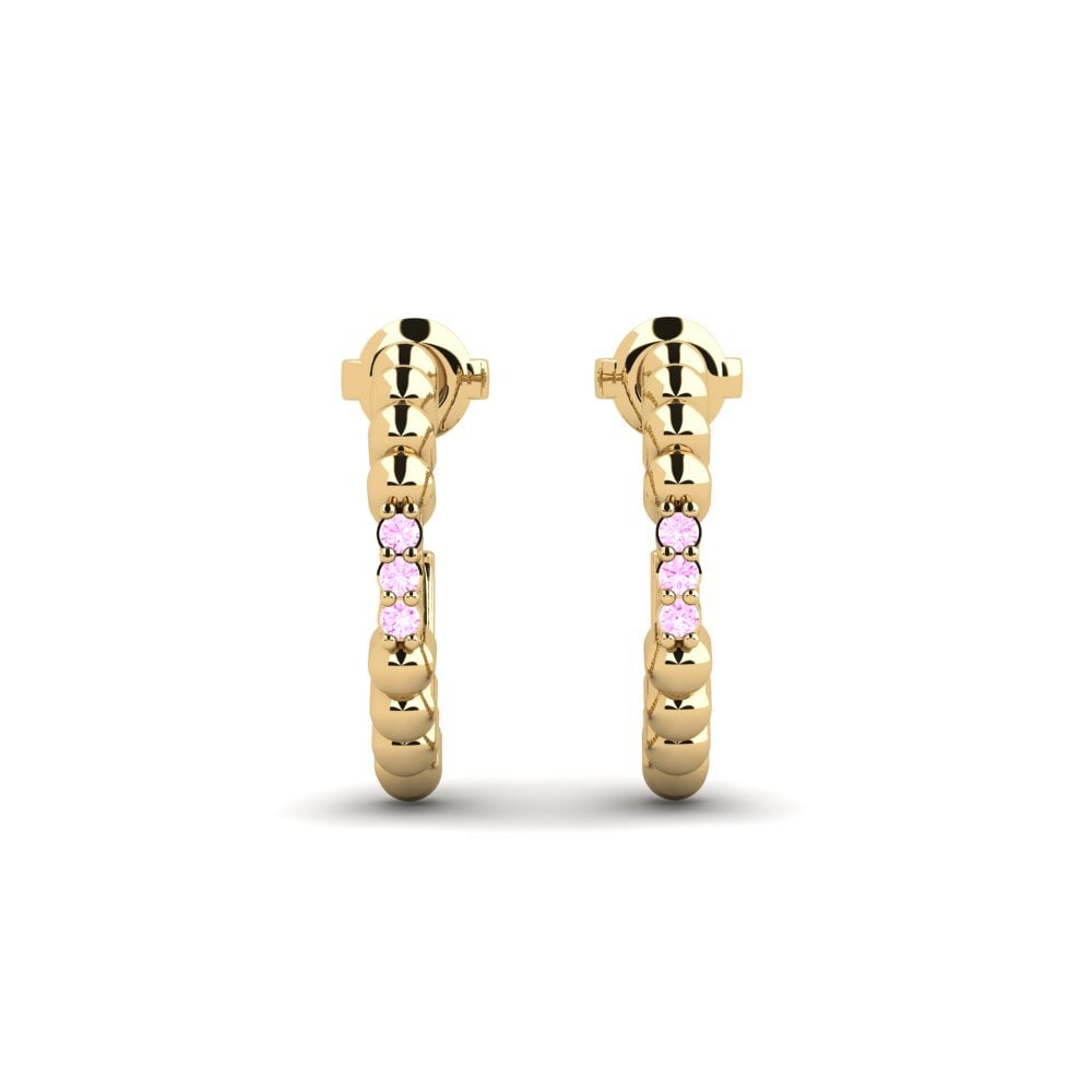 Pink Sapphire Women's Earring Myrrien