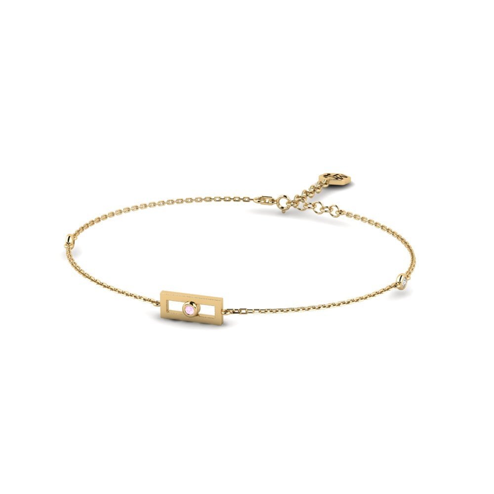 Zafiro Rosado Pulsera de Mujer Tirelia