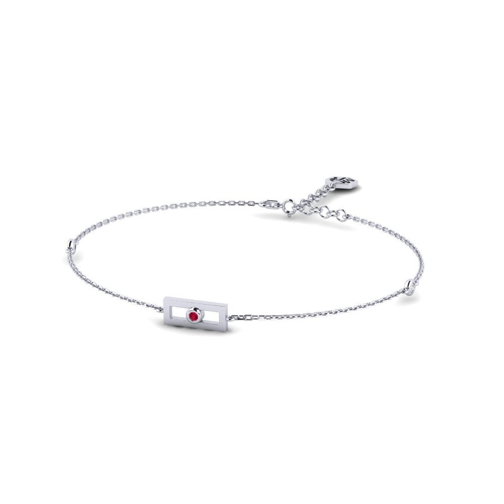 950 Palladium Ruby Women's Bracelet Tirelia