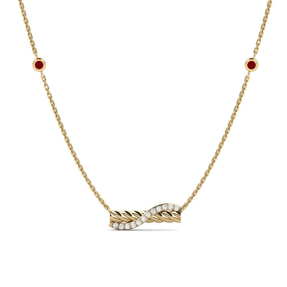 ruby-zirconia Women's สร้อยคอ Tuyur