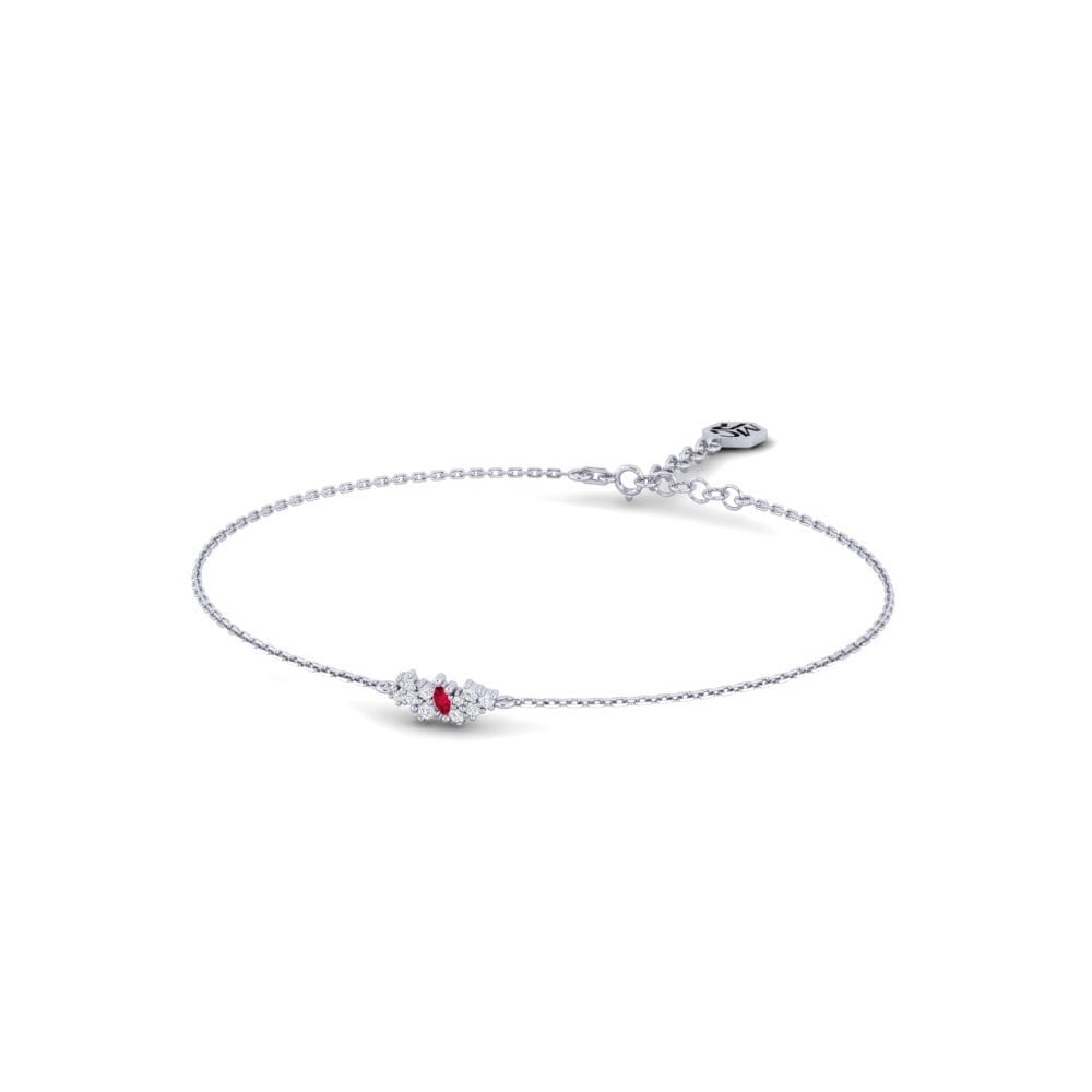 950 Palladium Ruby Women's Bracelet Verosa