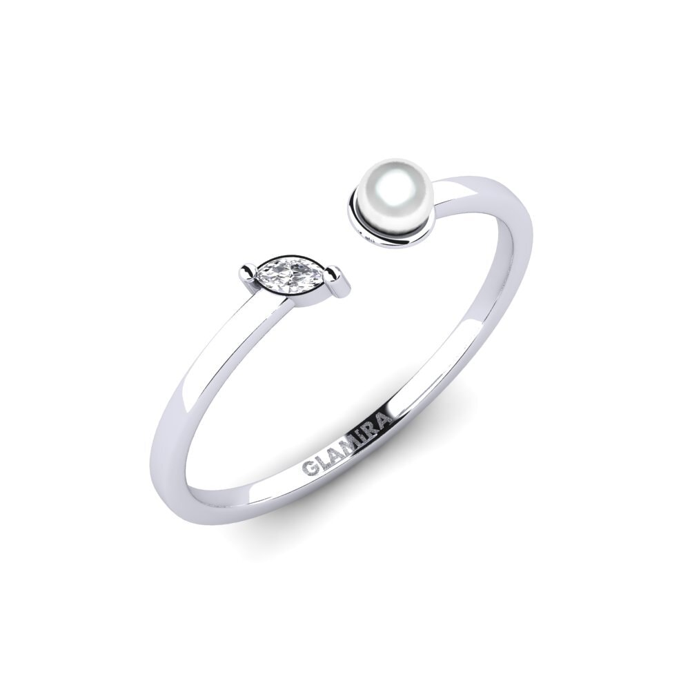 14ct White Gold Diamond Ring Vesta