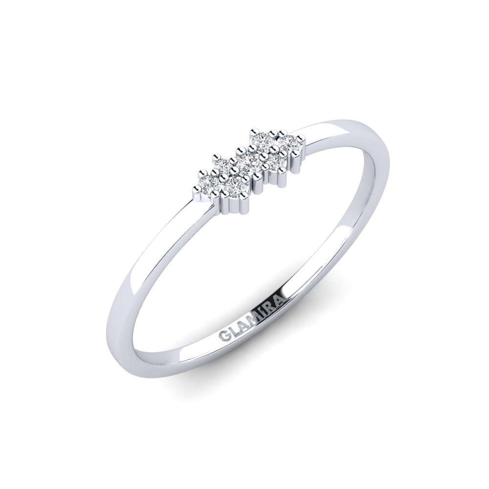 14ct White Gold Diamond Ring Virella