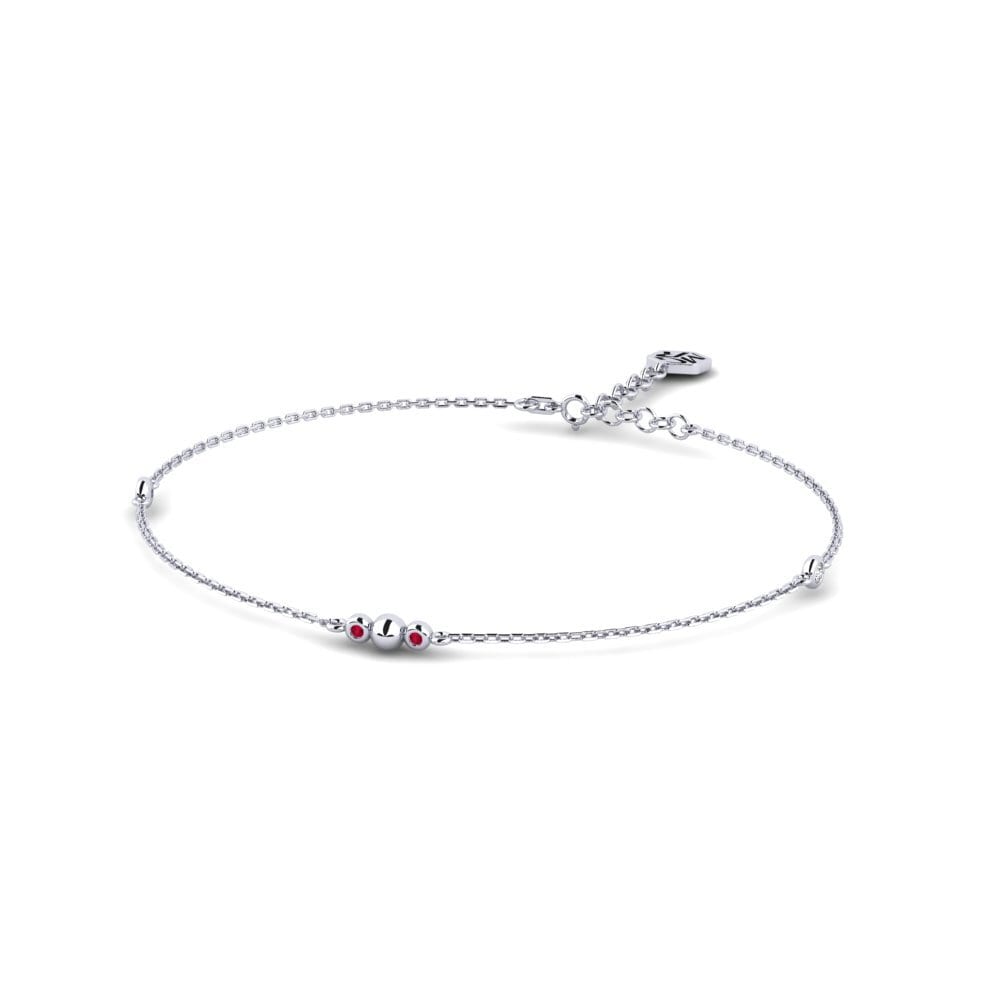 950 Palladium Ruby Women's Bracelet Zephyrene