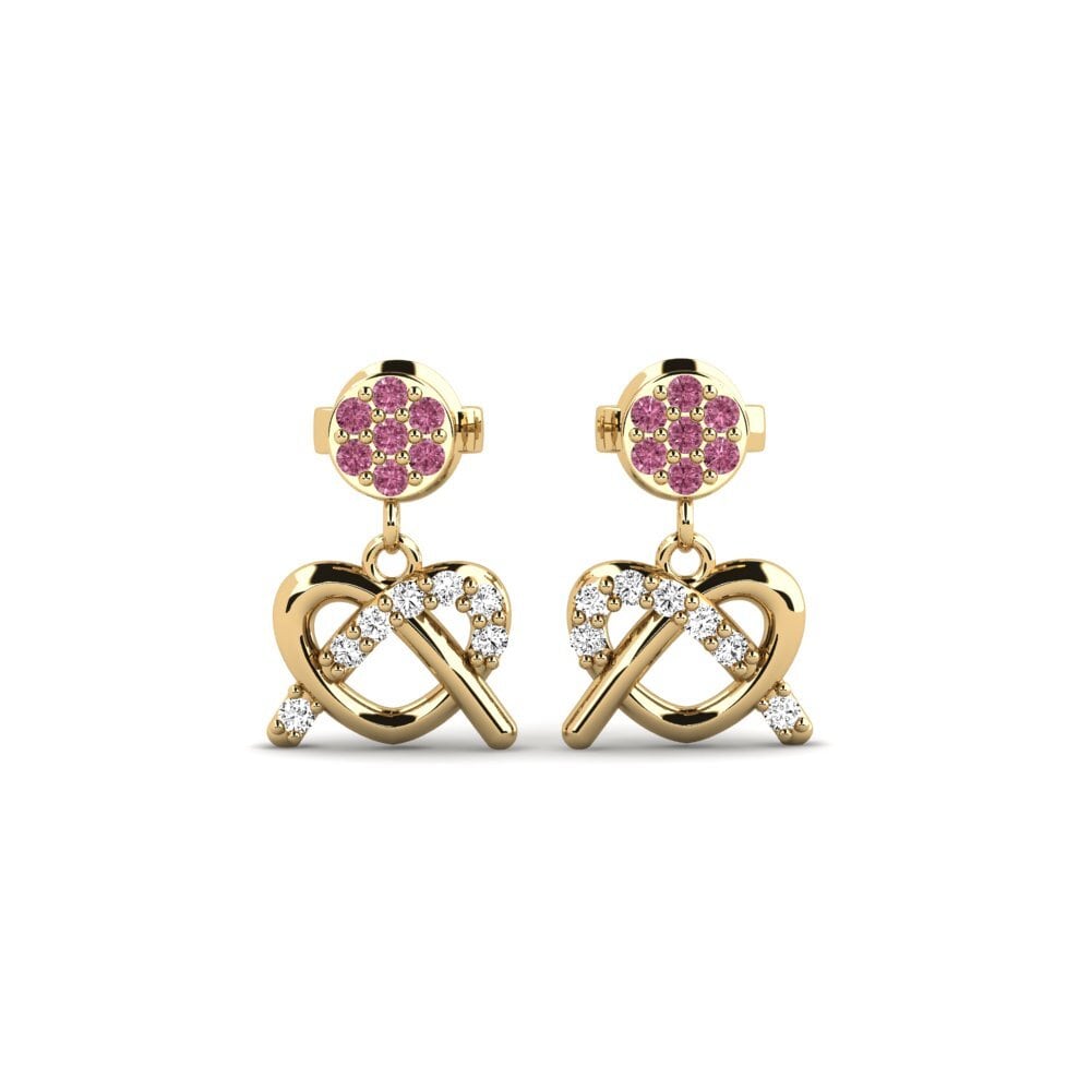 Granate Rhodolite Pendiente de mujer Chipping