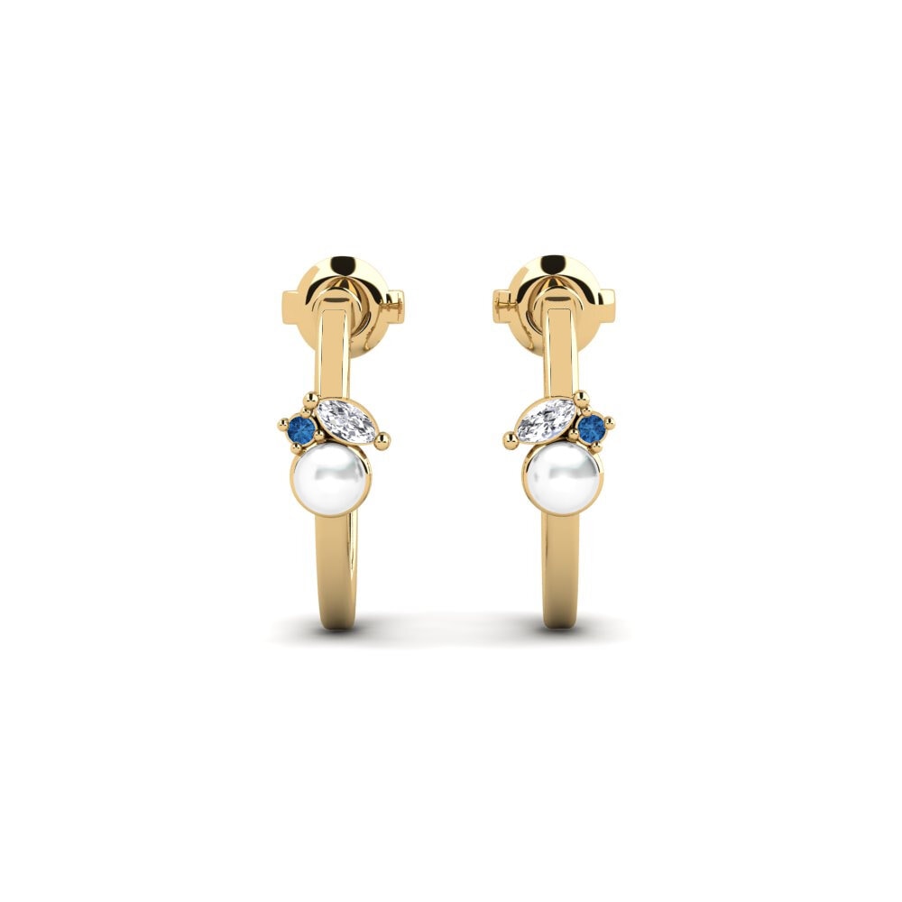 Dark Blue Zirconia Women's Earring Leptospira