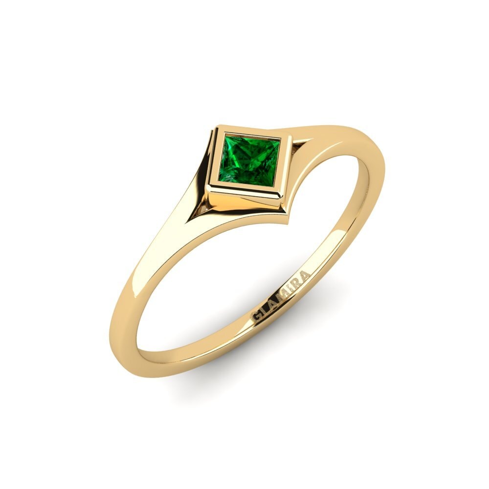 Green Zirconia Ring Stillness