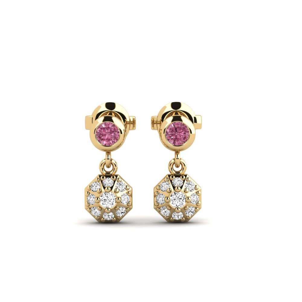 Granate Rhodolite Pendiente de mujer Subtle