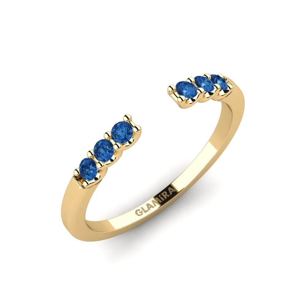 Dark Blue Zirconia Ring Asaka