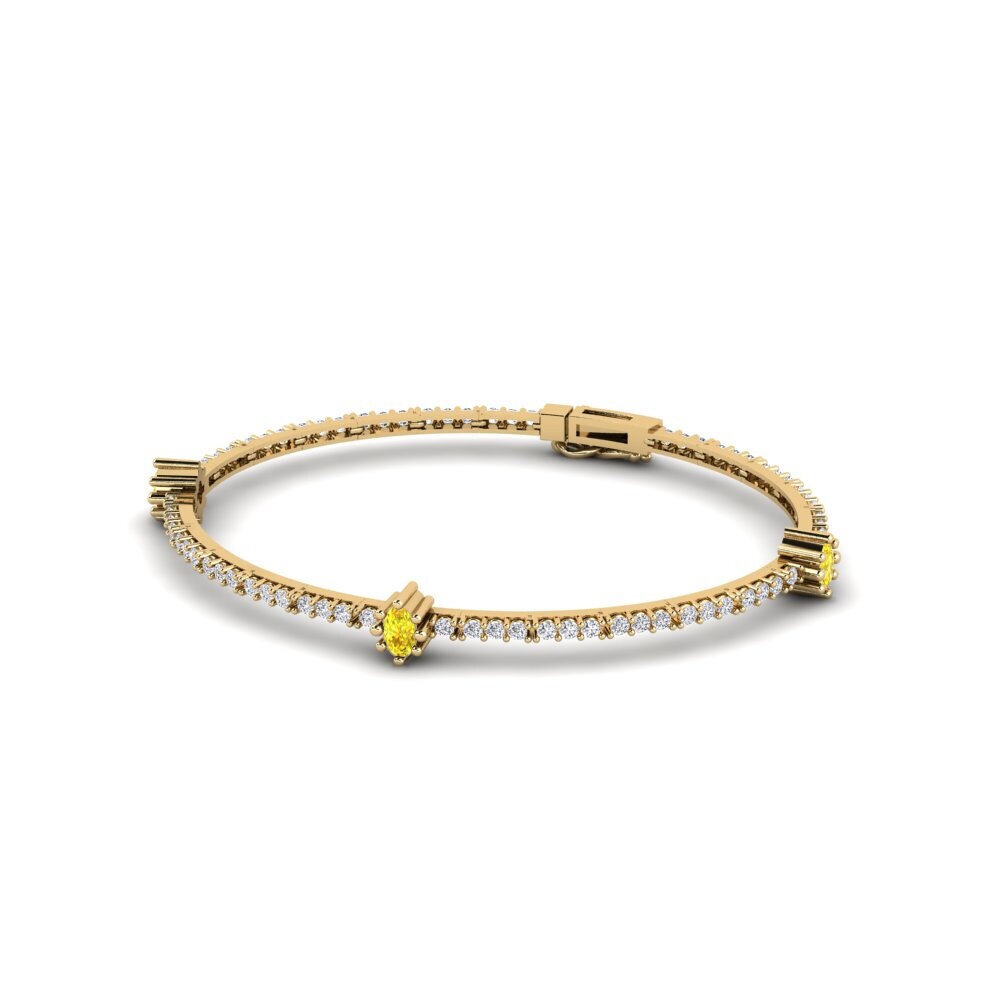 Saphir Jaune Bracelet pour femme Caelis