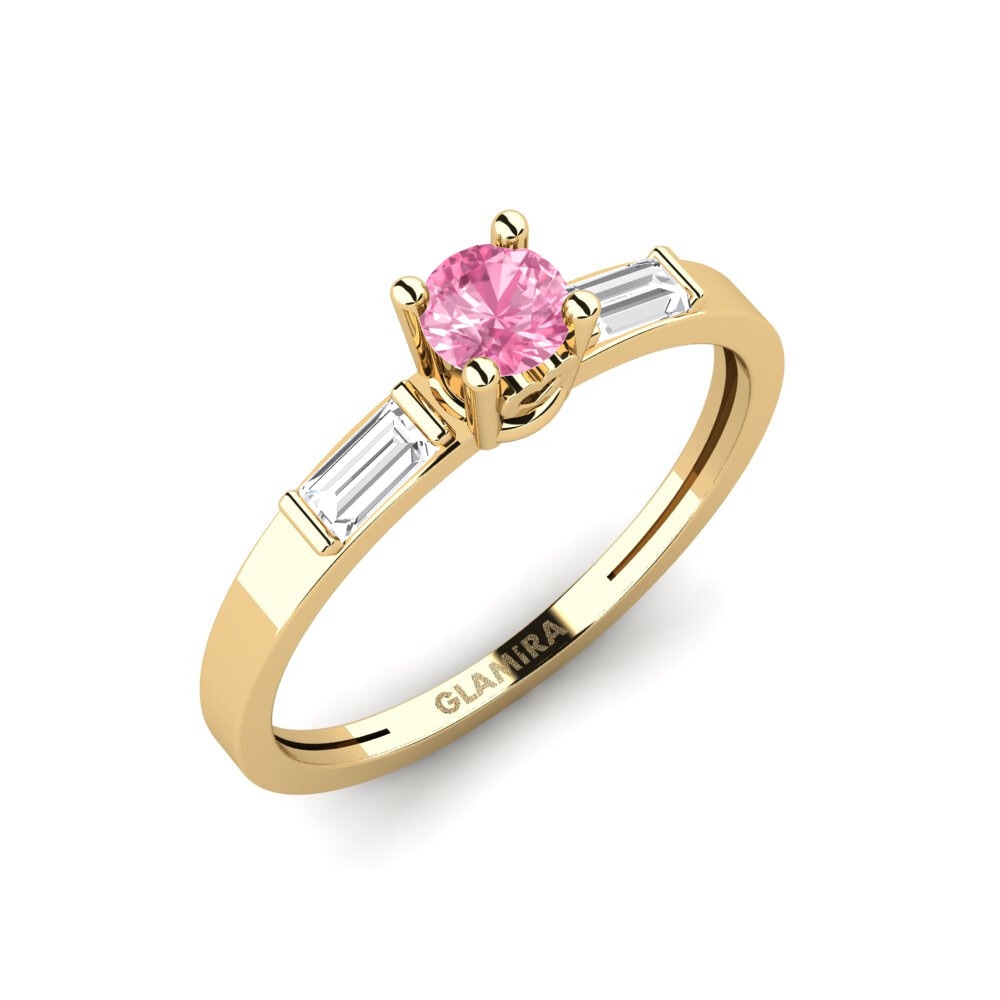 Rosa Saphir Verlobungsring Coyhaique