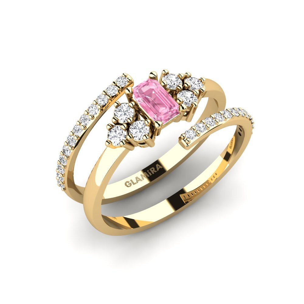 Rosa Saphir Ring Dorra