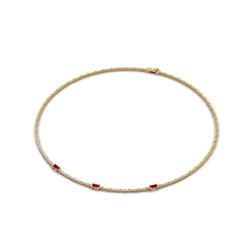 Red Zirconia Collier Evoque