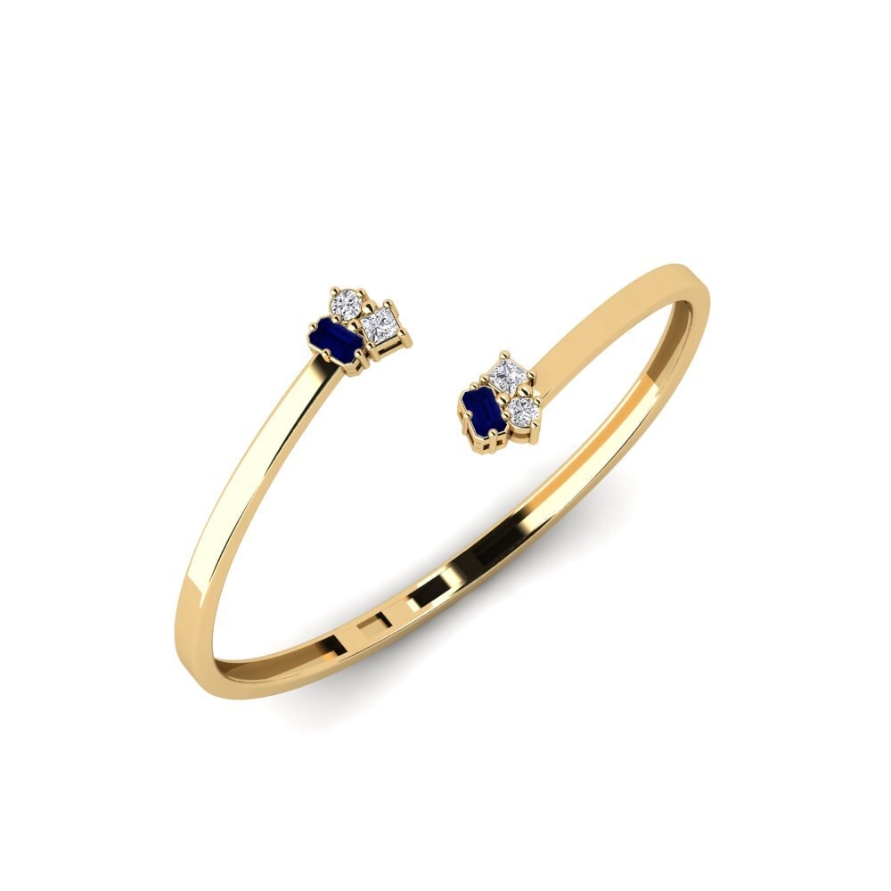 Emerald Cut Sapphire Women's Bracelet Floriane