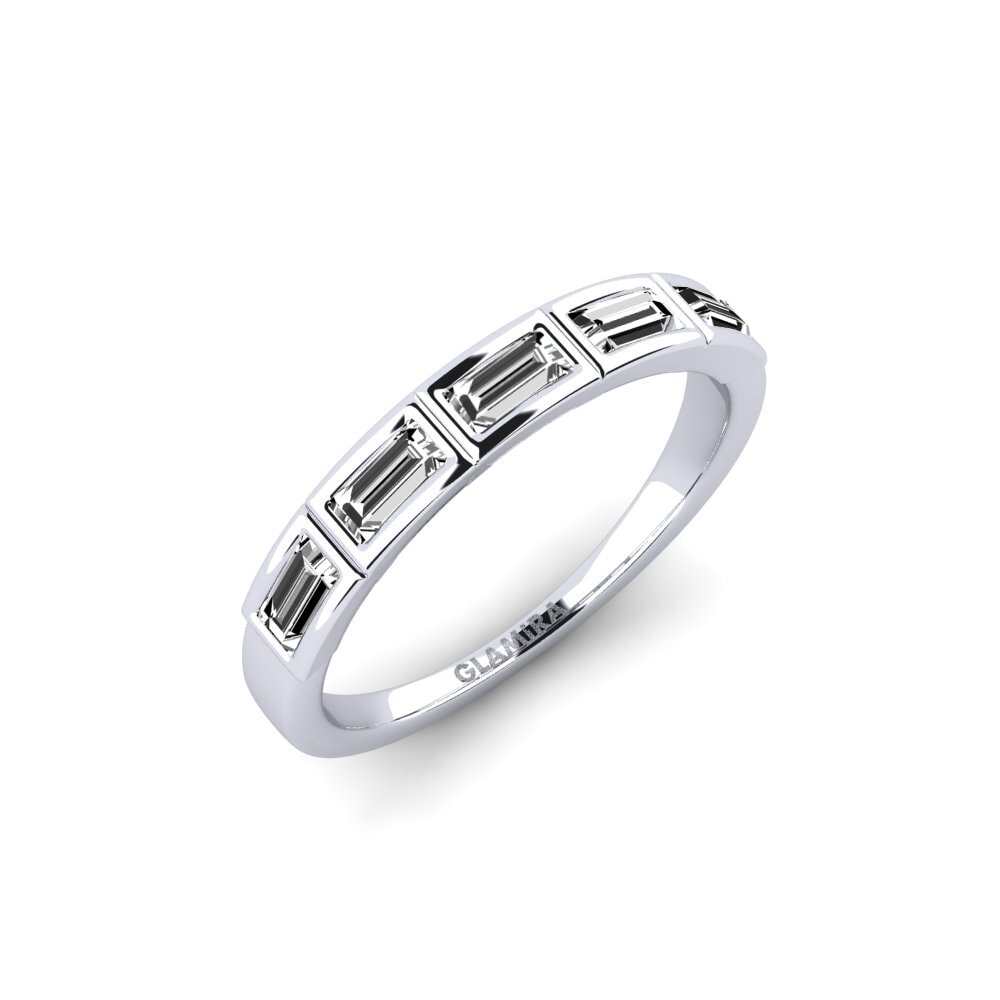 Or Blanc 14k Moissanite Bague Lrelune