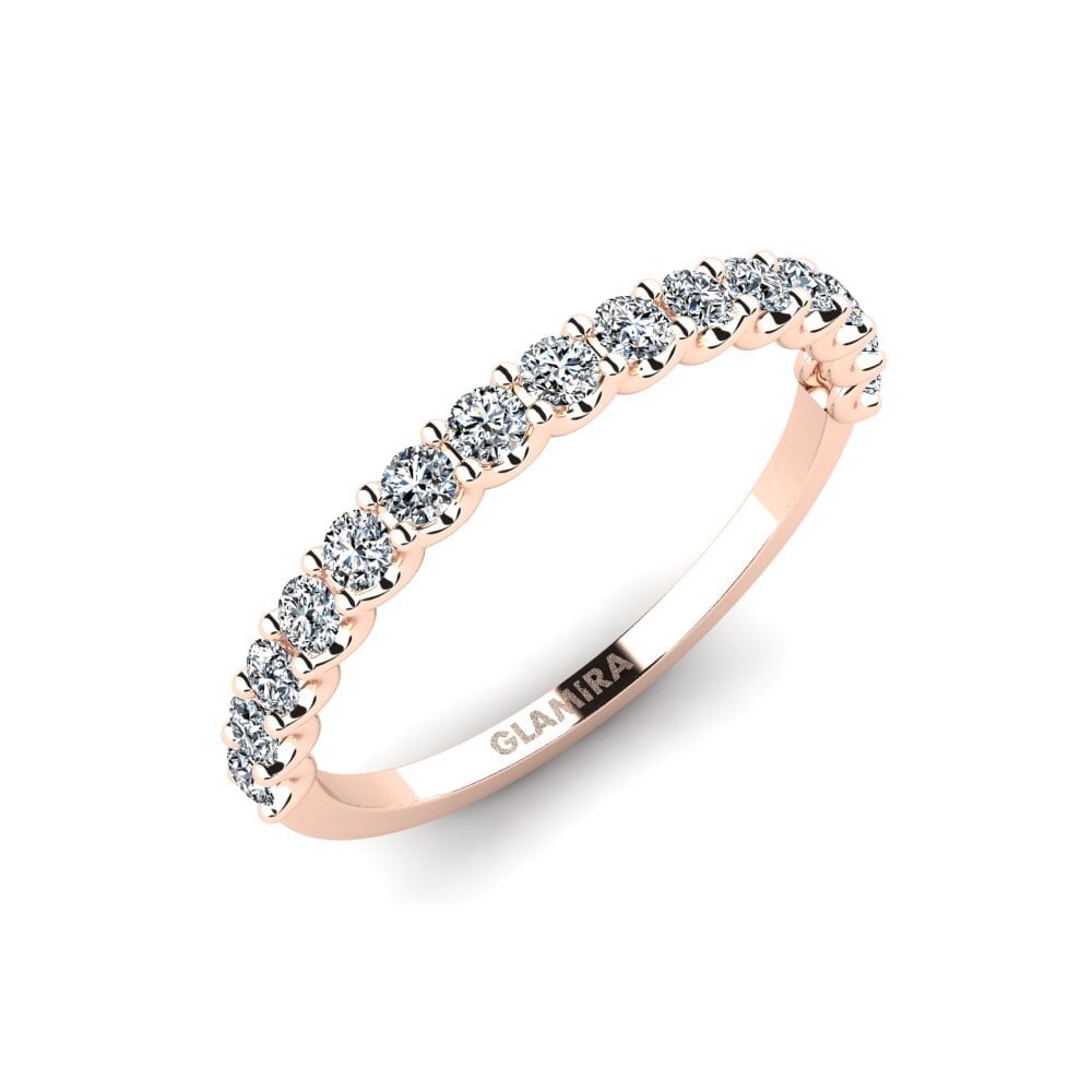 Or rose 14k Zircone Bague Margilan