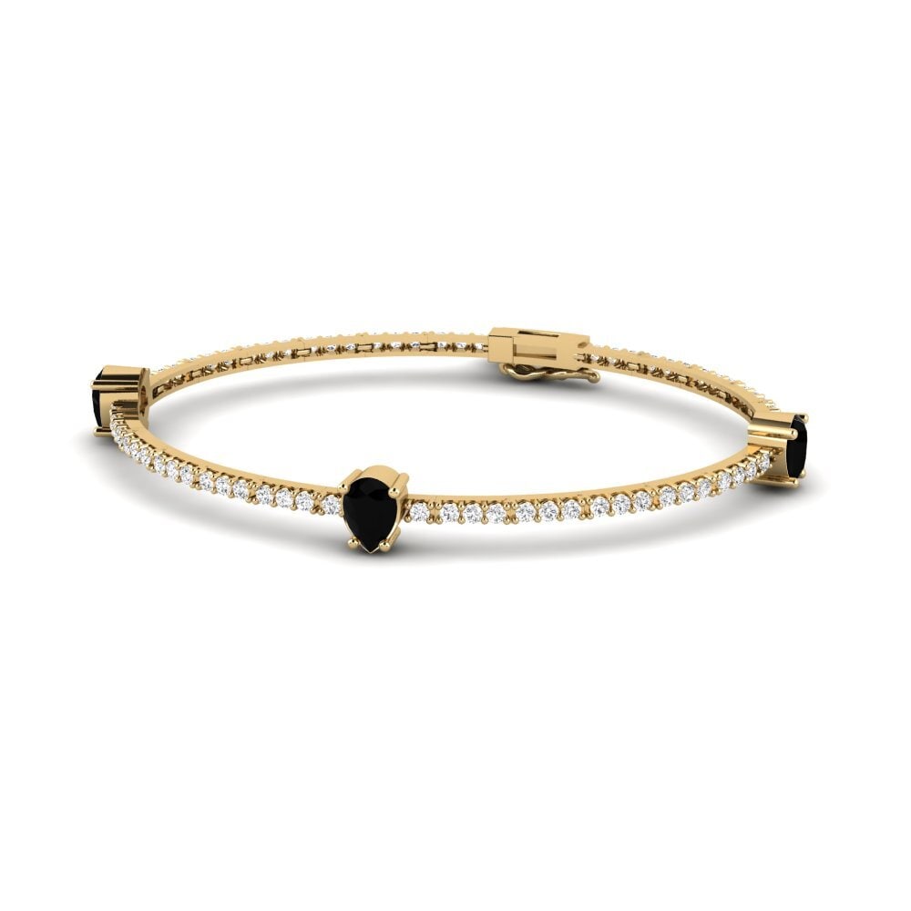Zafiro negro Pulsera de Mujer Munaily