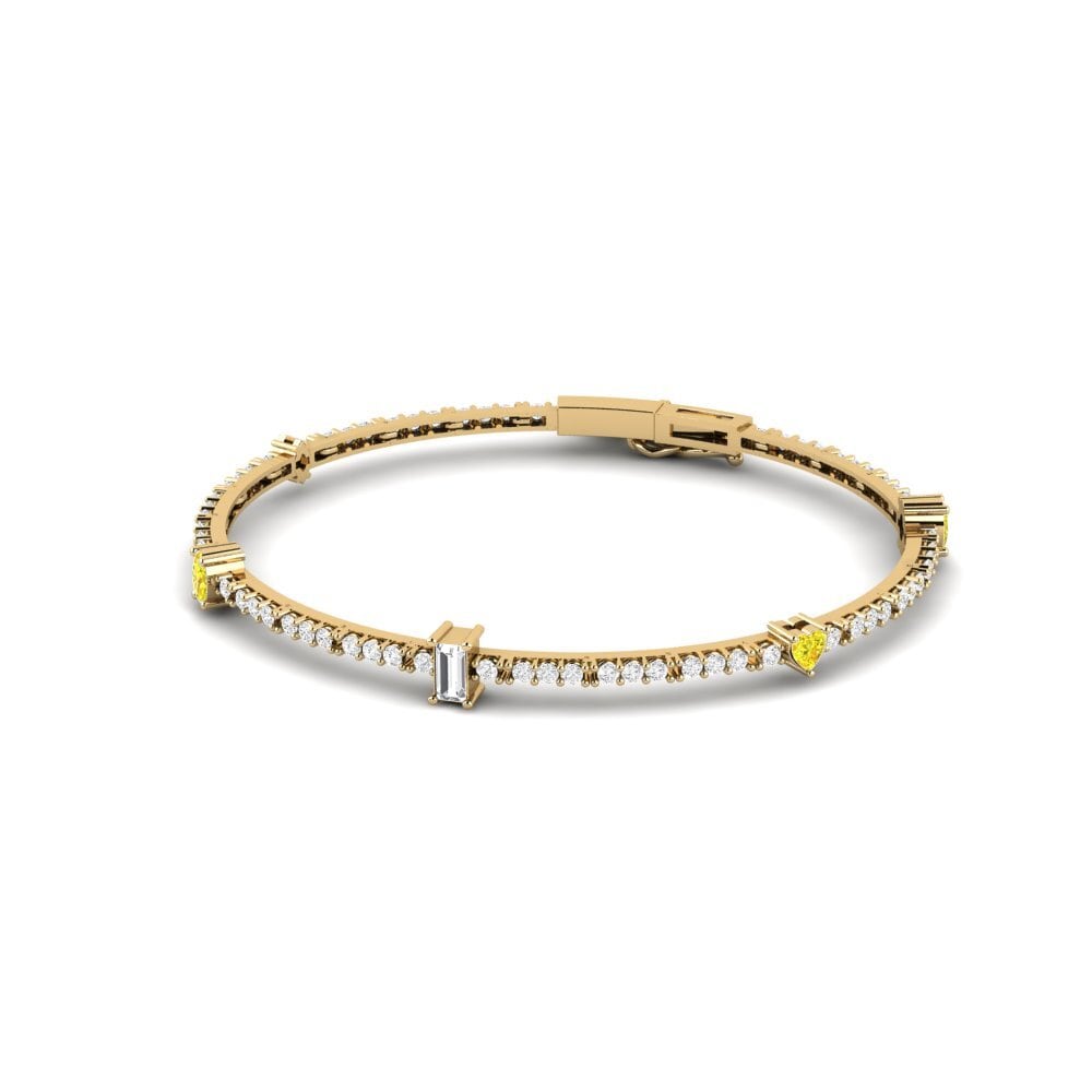 Zafiro amarillo Pulsera de Mujer Nivelle