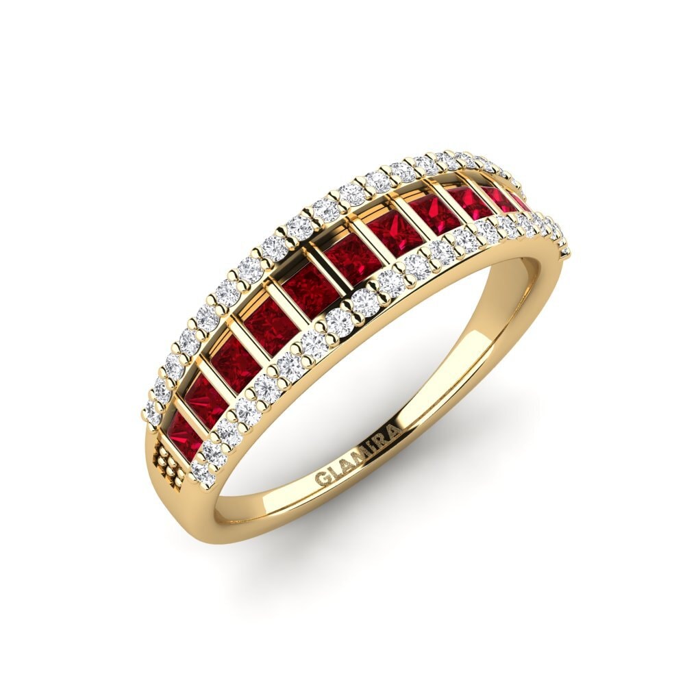 Roter Zirkonia Ring Oliverae