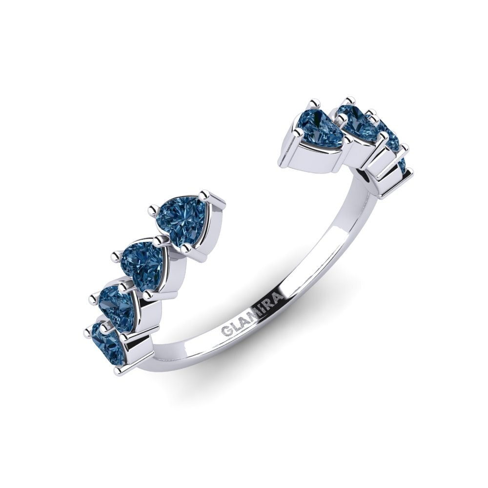 950 Platinum Blue Diamond Ring Pavlodar