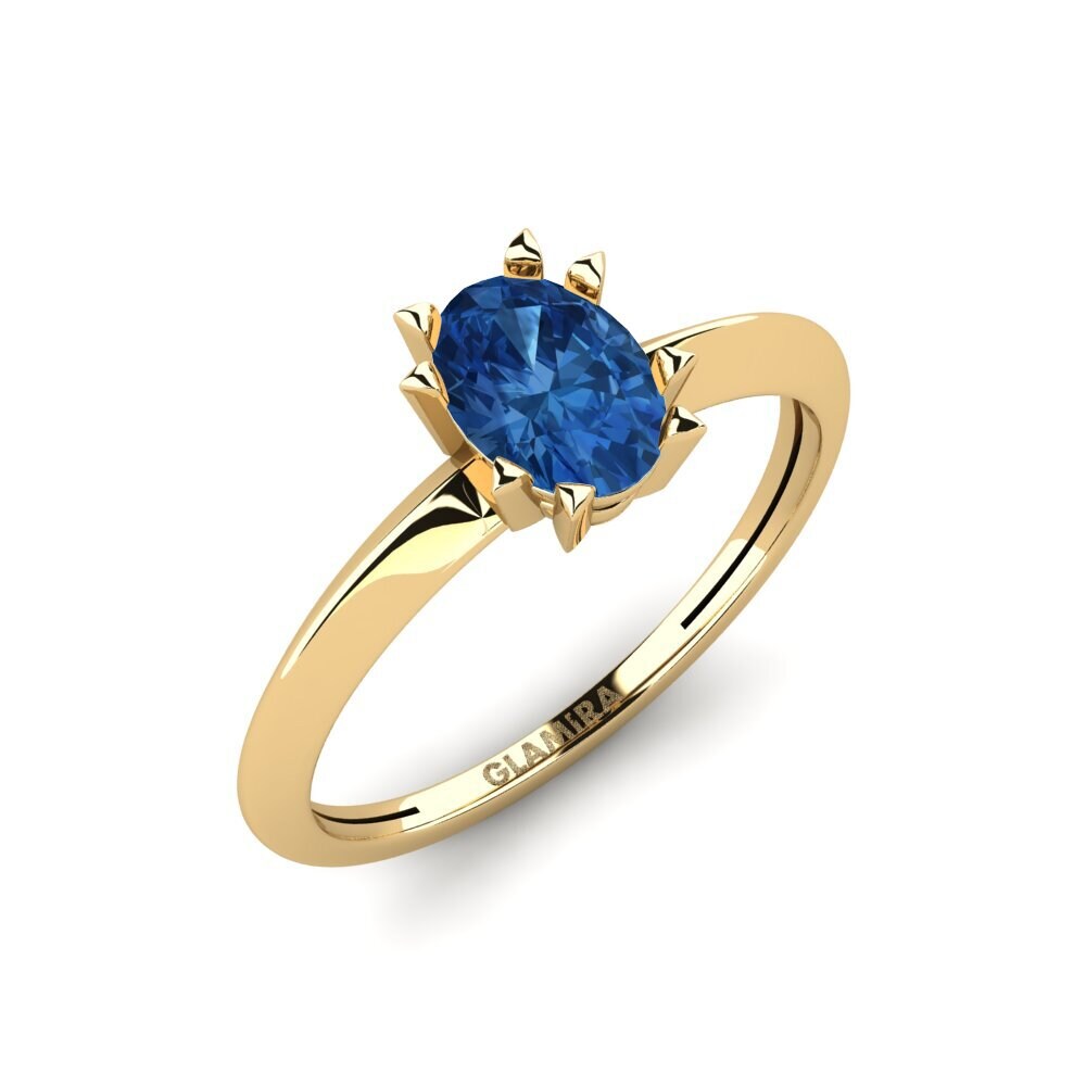 Dark Blue Zirconia Ring Rivol