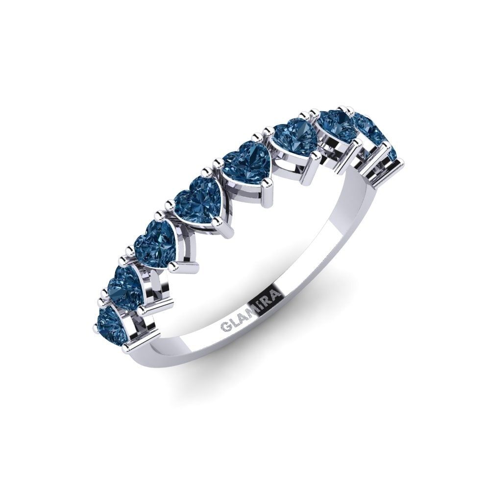 950 Platinum Blue Diamond Ring Rucka