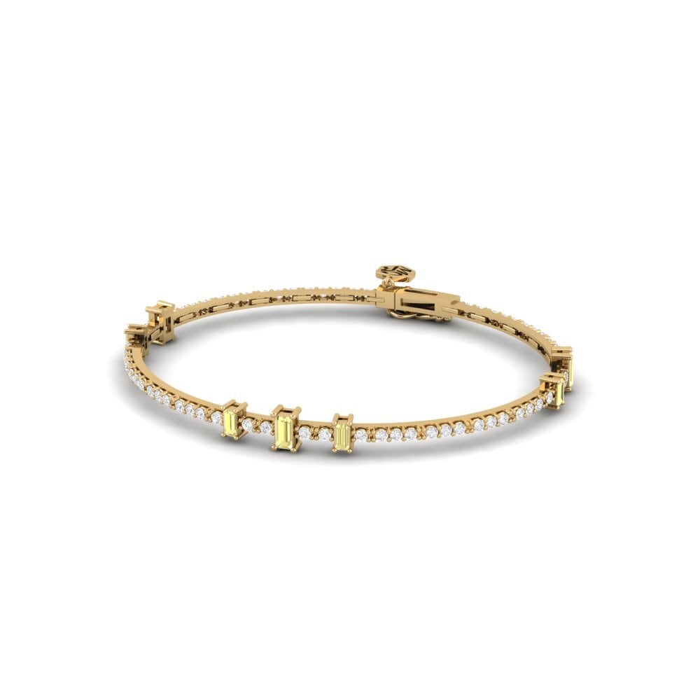 Zafiro amarillo Pulsera de Mujer Seviriasi