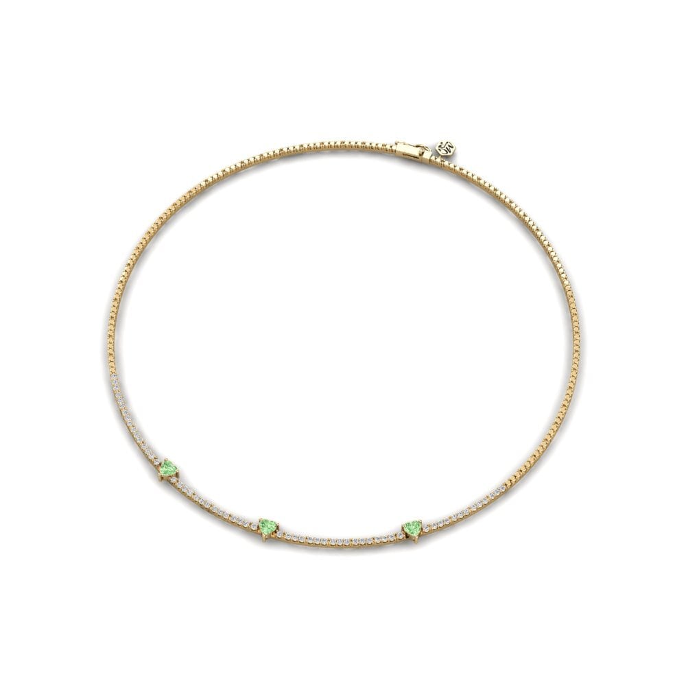 Grüner Diamant Collier Tamgaly