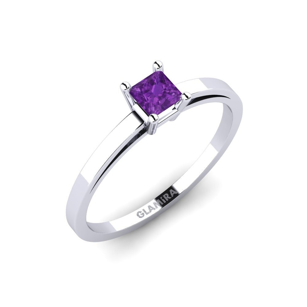 925 Silver Princess Amethyst Ring Tongoy