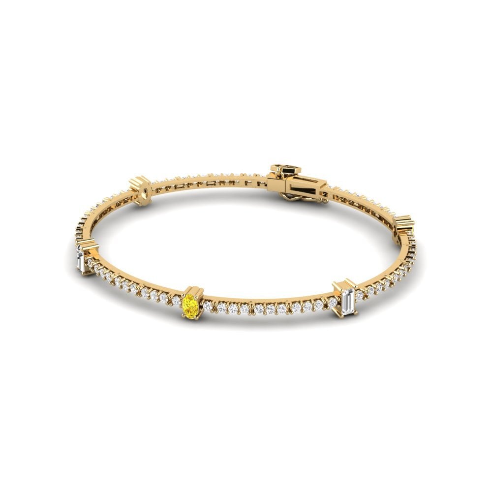 Zafiro amarillo Pulsera de Mujer Ulytau