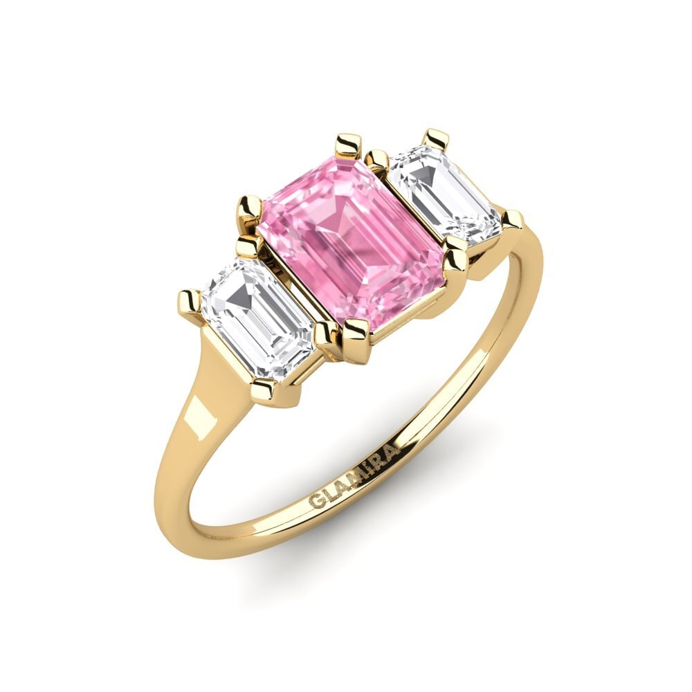 Rosa Saphir Ring Velourae